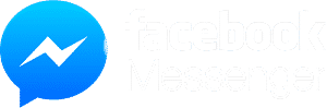 logo facebook messenger white
