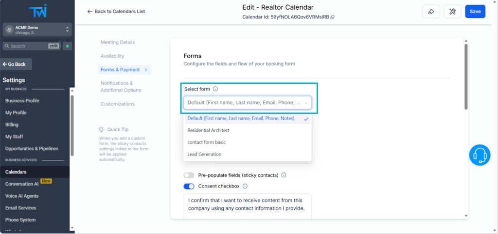 how to edit twilead calendar
