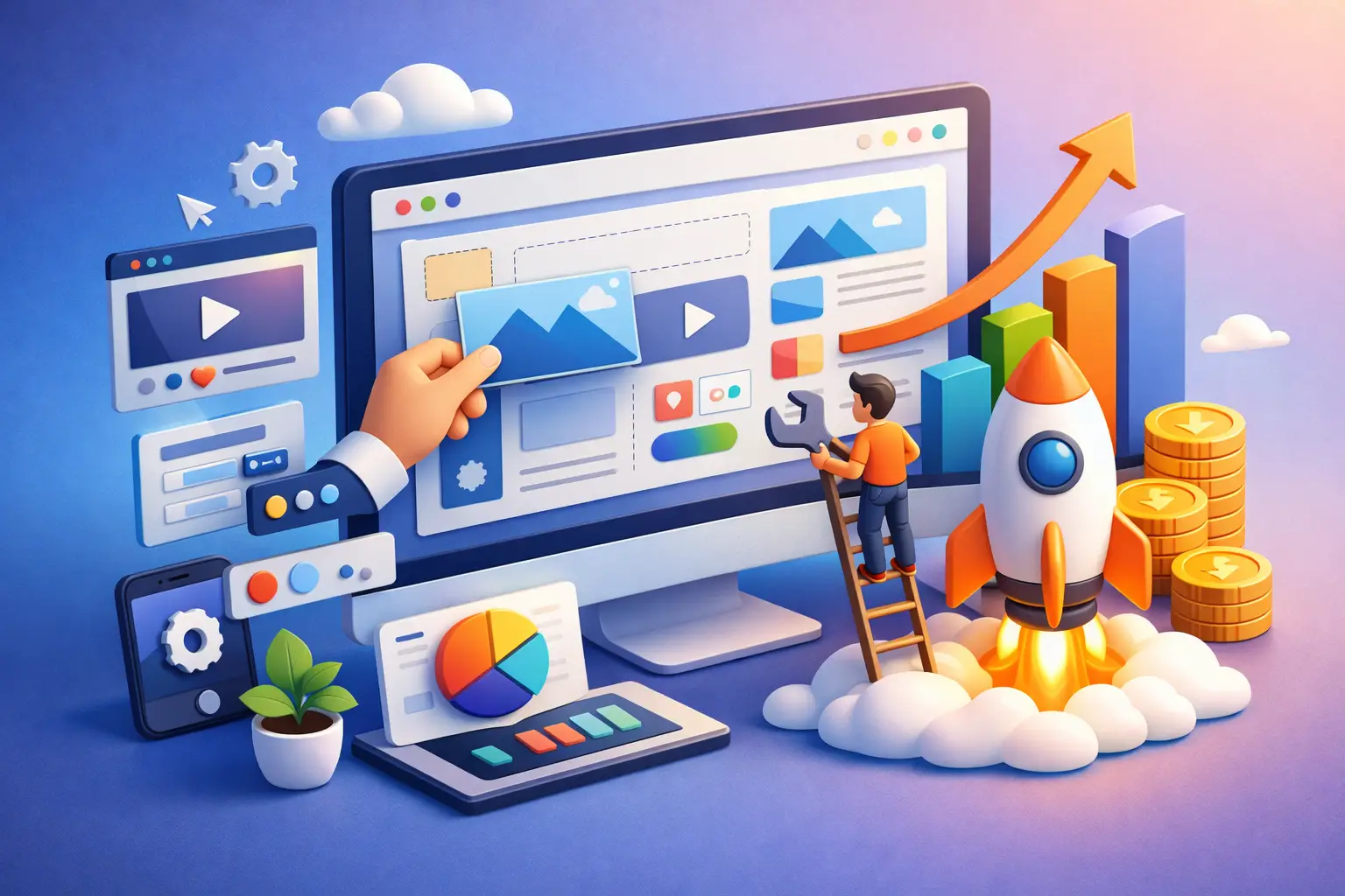 Créer un site sans coder and still grow fast