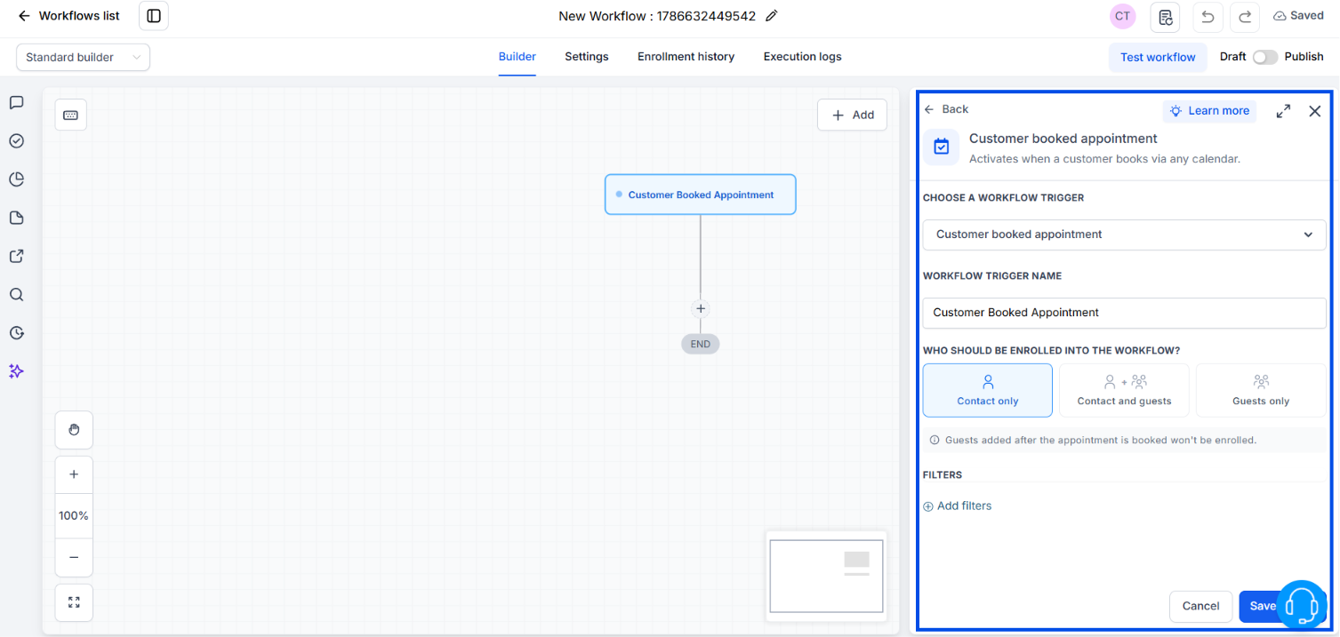 automation booking for small businnes tutorial step 7