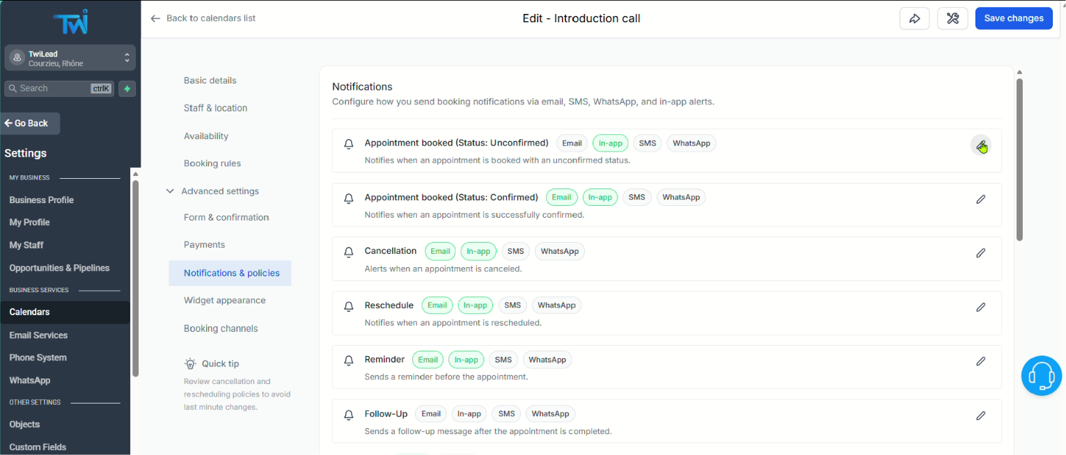 tutorial to create an automated calendar