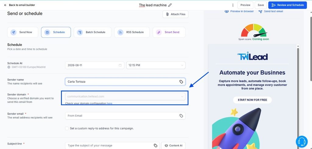 how to automate email sending