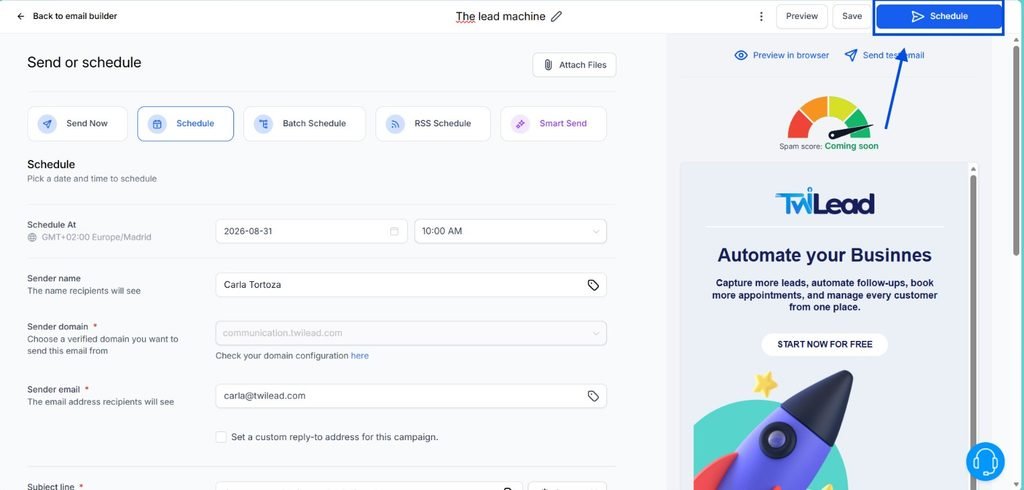 tutorial how to send an automated email