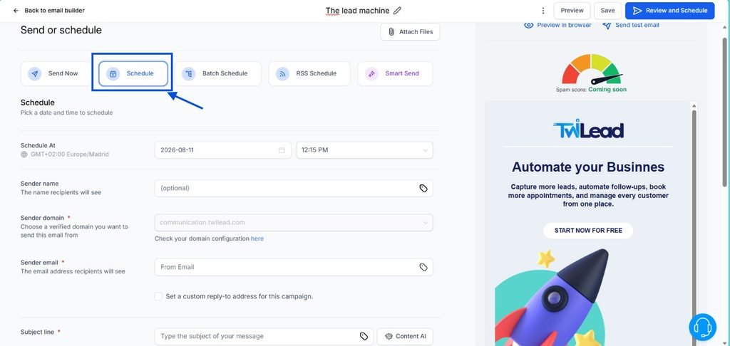 how to automate email